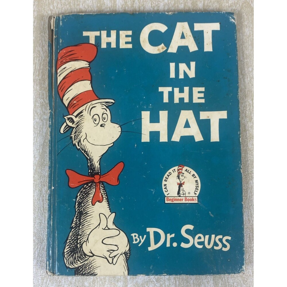 The Cat in The Hat by Dr. Seuss First Edition Printing 1957 Hardcover